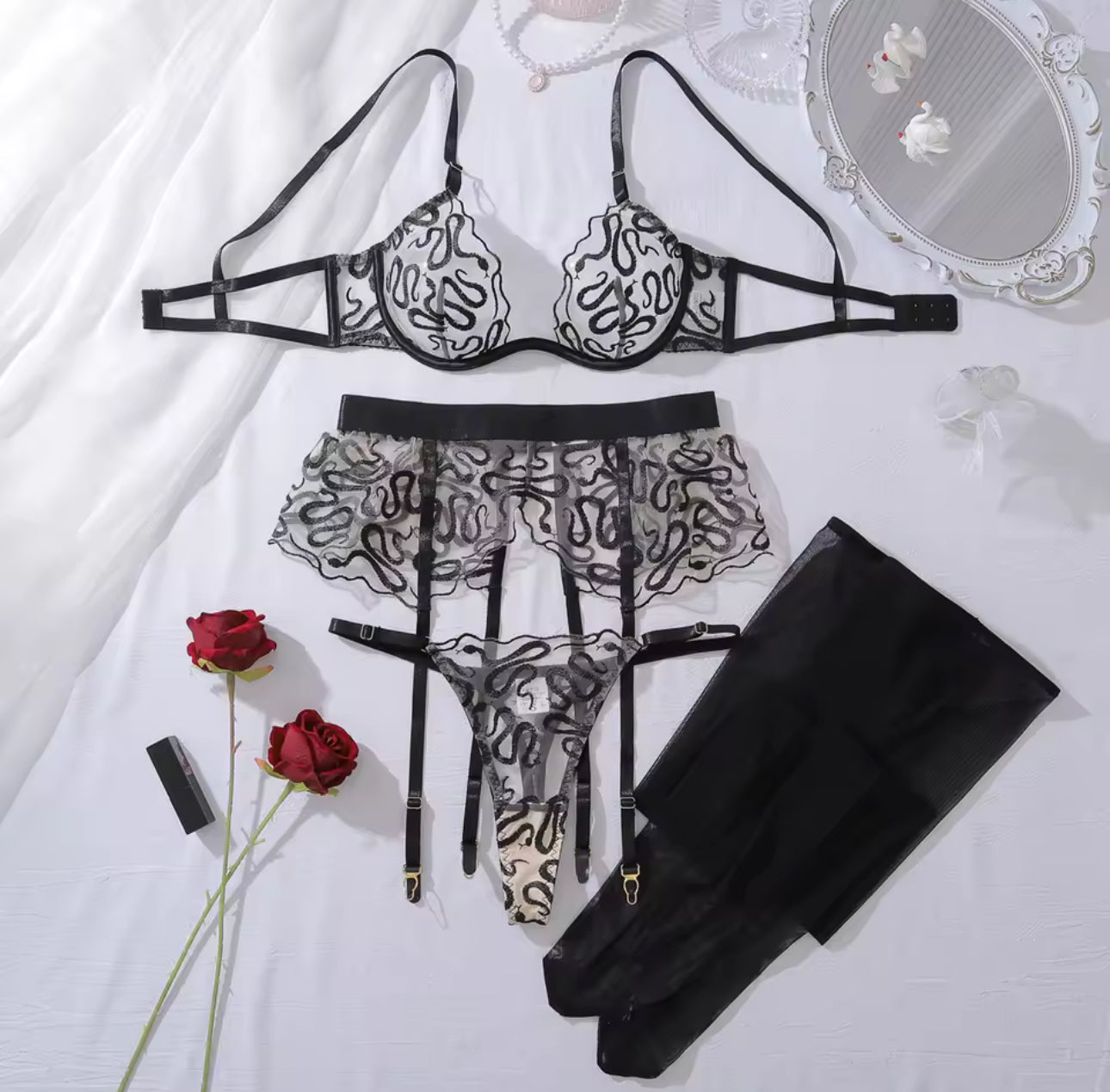 Matilde Transparent Lingerie Set