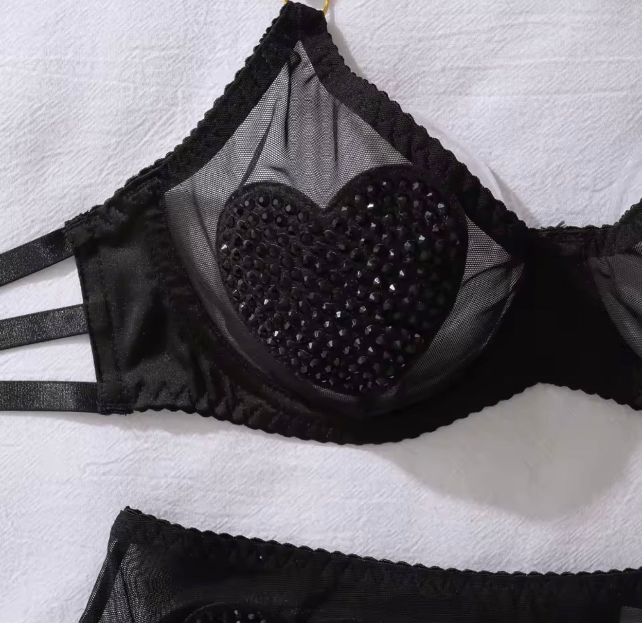 Black Diamond Lingerie Set