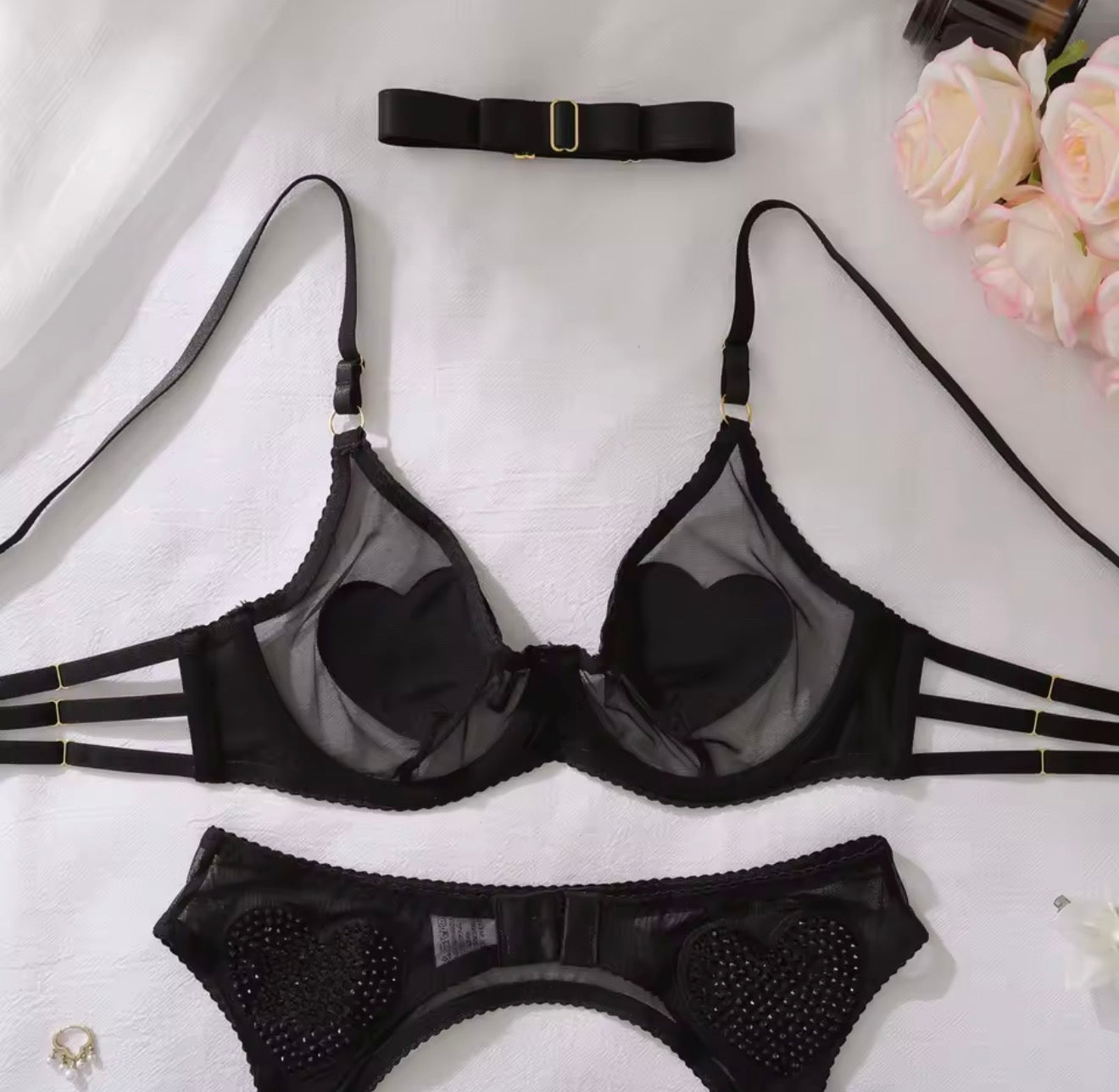 Black Diamond Lingerie Set