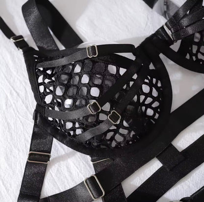 Poison Black Lingerie Set