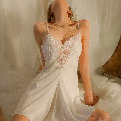 Camicia da notte in raso LacyMate™ Slinky 